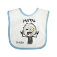thumbnail image 1 of Inktastic Metal Face Boys or Girls Baby Bib, 1 of 4