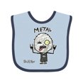 thumbnail image 1 of Inktastic Metal Face Boys or Girls Baby Bib, 1 of 4