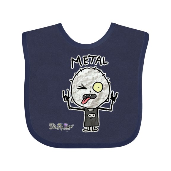 Inktastic Metal Face Boys or Girls Baby Bib