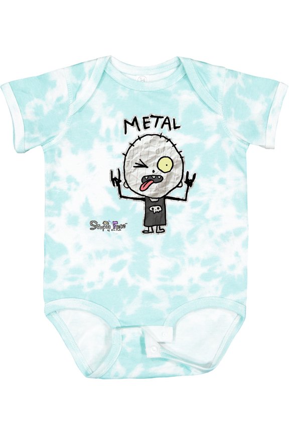 Metal Face Boys or Girls Baby Bodysuit