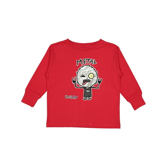 Inktastic Metal Face Boys or Girls Long Sleeve Toddler T-Shirt