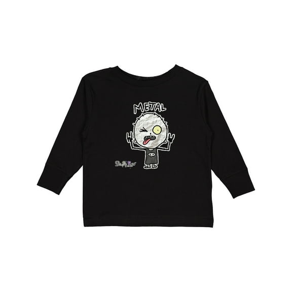 Inktastic Metal Face Boys or Girls Long Sleeve Toddler T-Shirt