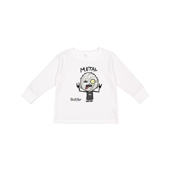 Inktastic Metal Face Boys or Girls Long Sleeve Toddler T-Shirt