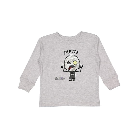 Inktastic Metal Face Boys or Girls Long Sleeve Toddler T-Shirt