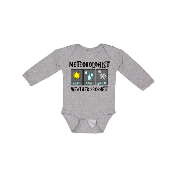 Inktastic Meteorologist Weather Prophet Boys or Girls Long Sleeve Baby Bodysuit