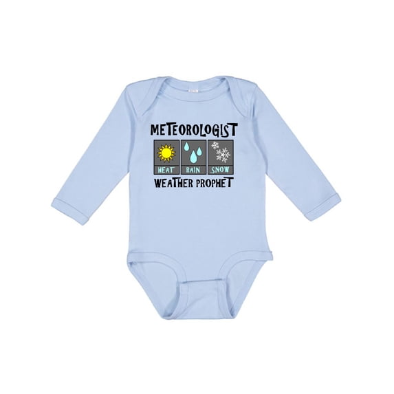 Inktastic Meteorologist Weather Prophet Boys or Girls Long Sleeve Baby Bodysuit