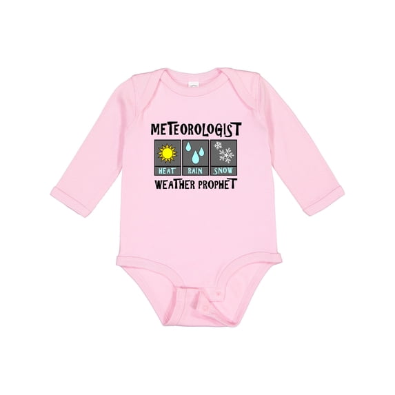 Inktastic Meteorologist Weather Prophet Boys or Girls Long Sleeve Baby Bodysuit
