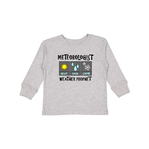 Inktastic Meteorologist Weather Prophet Boys or Girls Long Sleeve Toddler T-Shirt