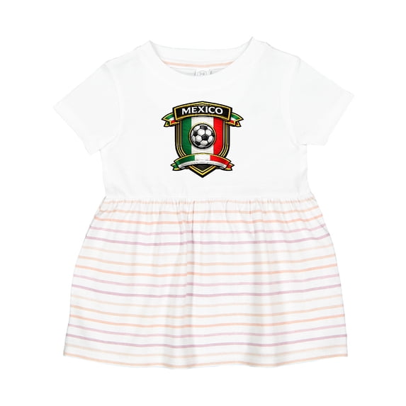 Inktastic Mexico Soccer Fan Girls Baby Dress