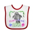 thumbnail image 1 of Inktastic Miami Beach Florida Cute Swimming Manatee Boys or Girls Baby Bib, 1 of 4