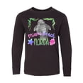 thumbnail image 1 of Inktastic Miami Beach Florida Cute Swimming Manatee Long Sleeve Youth T-Shirt, 1 of 5