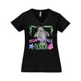thumbnail image 1 of Inktastic Miami Beach Florida Cute Swimming Manatee Women's Plus Size V-Neck T-Shirt, 1 of 5
