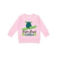thumbnail image 1 of Inktastic Miami Beach, Florida Happy Sea Turtle Toddler Sweatshirt, 1 of 4