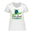 thumbnail image 1 of Inktastic Miami Beach, Florida Happy Sea Turtle Women's Plus Size T-Shirt, 1 of 5