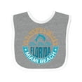thumbnail image 1 of Inktastic Miami Beach Florida Travel Trip Boys or Girls Baby Bib, 1 of 4
