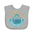 thumbnail image 1 of Inktastic Miami Beach Florida Travel Trip Boys or Girls Baby Bib, 1 of 4