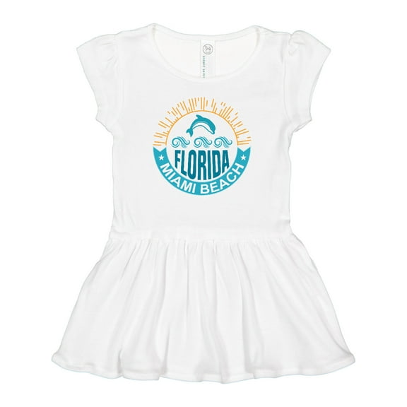 Inktastic Miami Beach Florida Travel Trip Girls Baby Dress