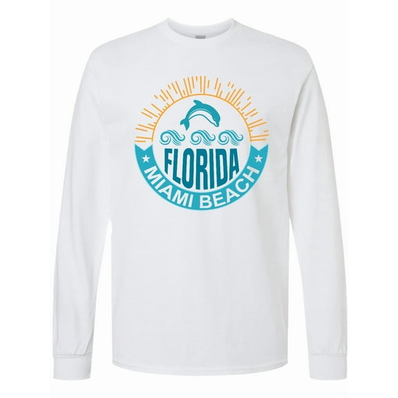 Inktastic Miami Beach Florida Travel Trip Long Sleeve T-Shirt