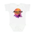 thumbnail image 1 of Inktastic Miami Beach Florida Vacation Sunset Girls Baby Bodysuit, 1 of 5