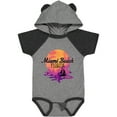 thumbnail image 1 of Inktastic Miami Beach Florida Vacation Sunset Girls Baby Bodysuit, 1 of 5