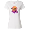 thumbnail image 1 of Inktastic Miami Beach Florida Vacation Sunset Women's T-Shirt, 1 of 5