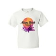thumbnail image 1 of Inktastic Miami Beach Florida Vacation Sunset Youth T-Shirt, 1 of 5
