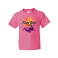 thumbnail image 1 of Inktastic Miami Beach Florida Vacation Sunset Youth T-Shirt, 1 of 5