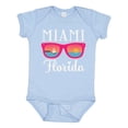 thumbnail image 1 of Inktastic Miami Florida Vacation Beach Trip Girls Baby Bodysuit, 1 of 5