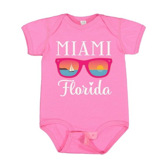 Inktastic Miami Florida Vacation Beach Trip Girls Baby Bodysuit