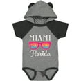 thumbnail image 1 of Inktastic Miami Florida Vacation Beach Trip Girls Baby Bodysuit, 1 of 5