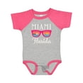 thumbnail image 1 of Inktastic Miami Florida Vacation Beach Trip Girls Baby Bodysuit, 1 of 5