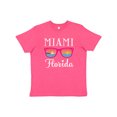thumbnail image 1 of Inktastic Miami Florida Vacation Beach Trip Youth T-Shirt, 1 of 5