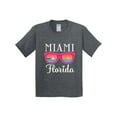 thumbnail image 1 of Inktastic Miami Florida Vacation Beach Trip Youth T-Shirt, 1 of 5