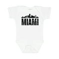 thumbnail image 1 of Inktastic Miami Skyline Grunge Boys or Girls Baby Bodysuit, 1 of 5