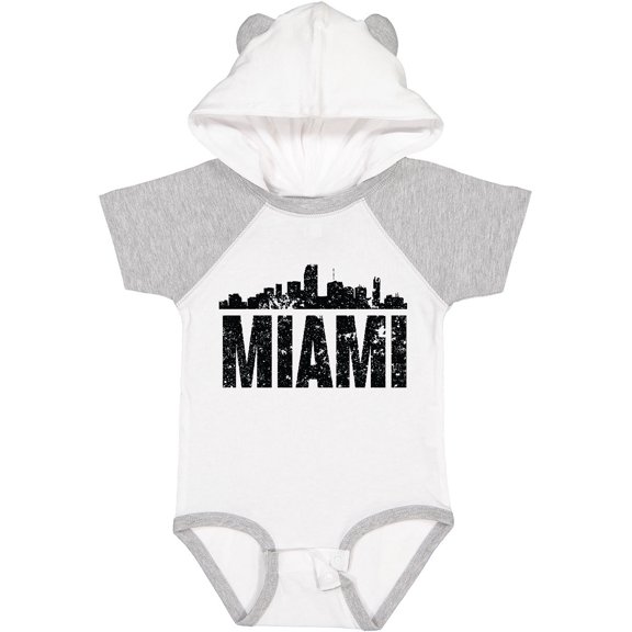 Inktastic Miami Skyline Grunge Boys or Girls Baby Bodysuit