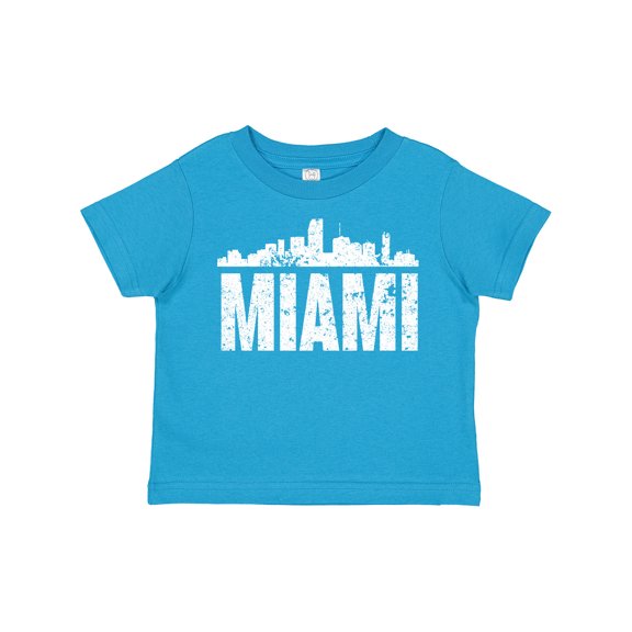 Inktastic Miami Skyline Grunge Boys or Girls Toddler T-Shirt