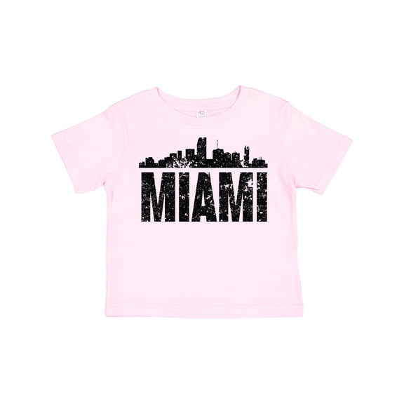 Inktastic Miami Skyline Grunge Boys or Girls Toddler T-Shirt