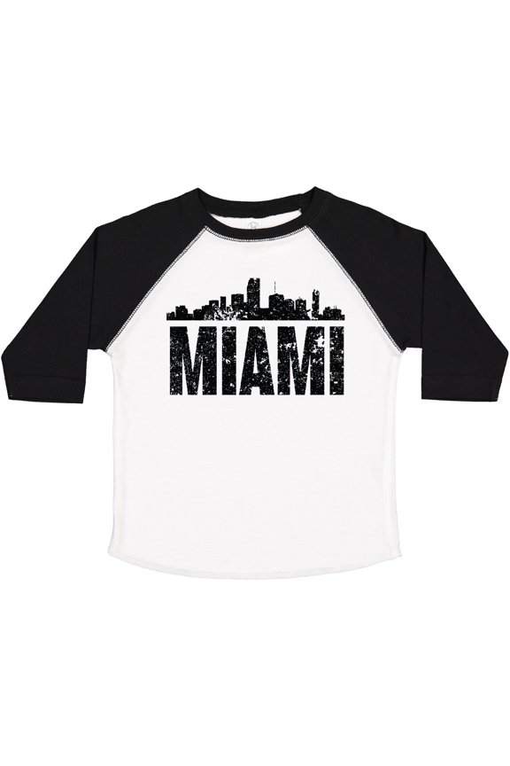 Miami Skyline Grunge Boys or Girls Toddler T-Shirt