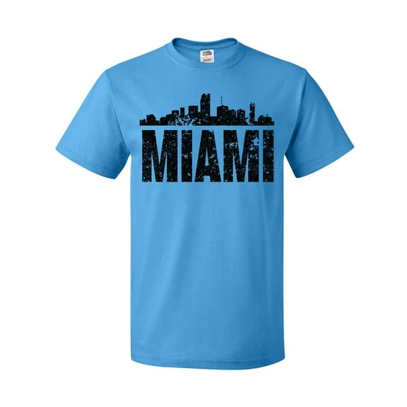 Inktastic Miami Skyline Grunge T-Shirt