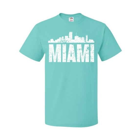 Inktastic Miami Skyline Grunge T-Shirt