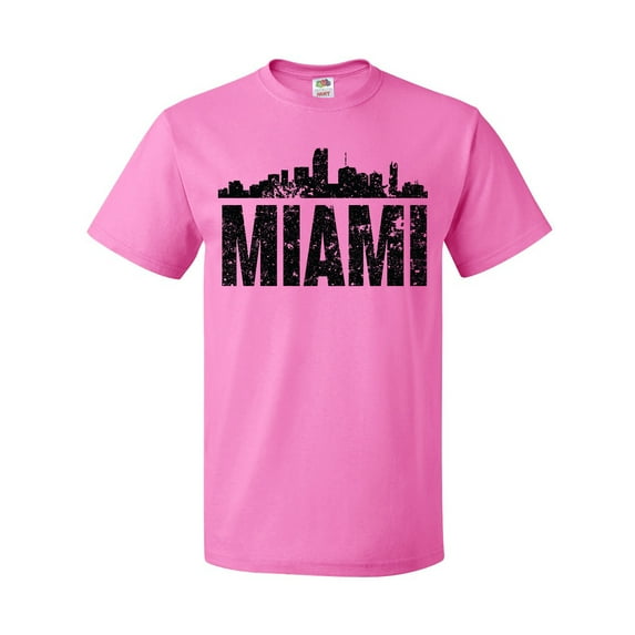 Inktastic Miami Skyline Grunge T-Shirt