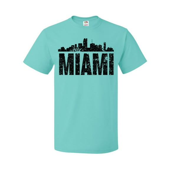 Inktastic Miami Skyline Grunge T-Shirt