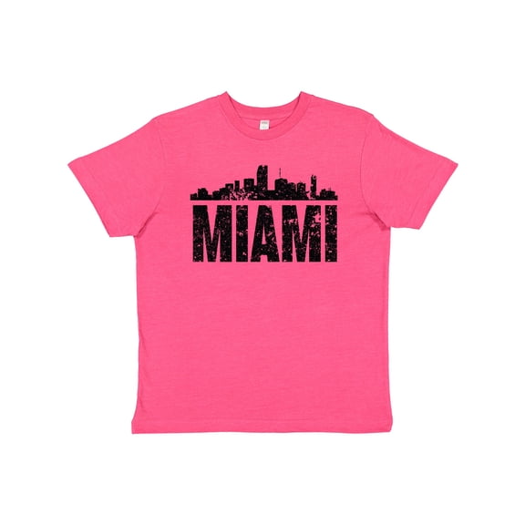 Inktastic Miami Skyline Grunge Youth T-Shirt