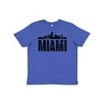 thumbnail image 1 of Inktastic Miami Skyline Grunge Youth T-Shirt, 1 of 5