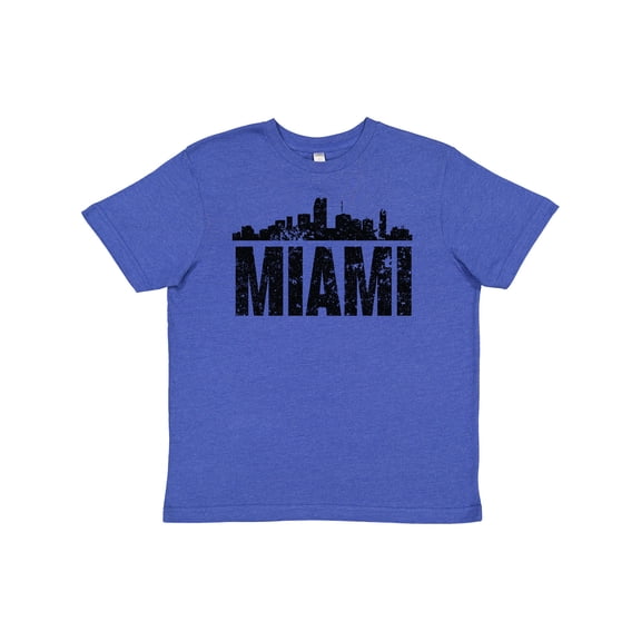 Inktastic Miami Skyline Grunge Youth T-Shirt