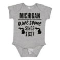 thumbnail image 1 of Inktastic Michigan Awesome Since 1837 Boys or Girls Baby Bodysuit, 1 of 5