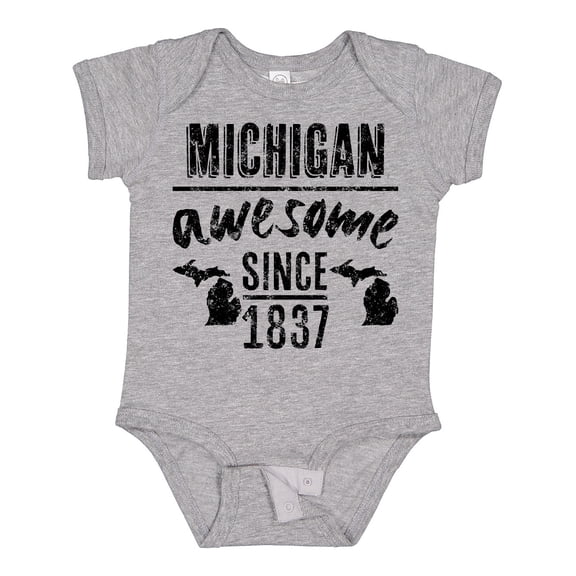 Inktastic Michigan Awesome Since 1837 Boys or Girls Baby Bodysuit