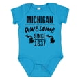 thumbnail image 1 of Inktastic Michigan Awesome Since 1837 Boys or Girls Baby Bodysuit, 1 of 5