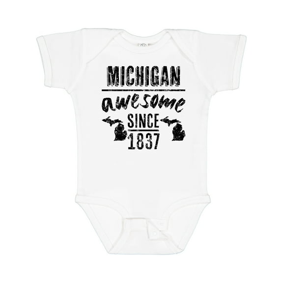 Inktastic Michigan Awesome Since 1837 Boys or Girls Baby Bodysuit