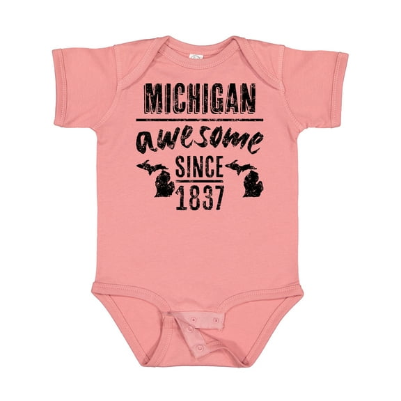 Inktastic Michigan Awesome Since 1837 Boys or Girls Baby Bodysuit